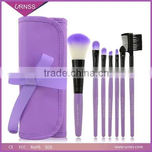 Free Beauty Girl Gifts Products Professional Purple Makeup Brushes With Makeup Case thumbnail-1