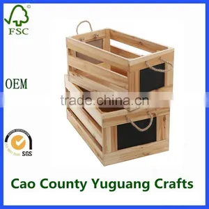 Wooden Chalkboard Crates Wooden Shipping Crates for Sale thumbnail-1