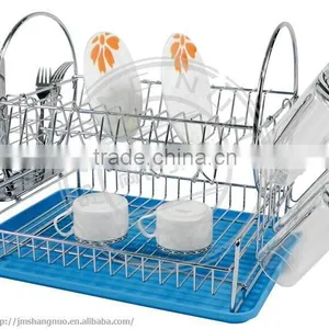 2016 Hot Sale Stainless Steel Double Tier Dish Rack thumbnail-5