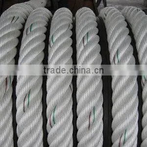 3-strand Twisted Nylon Polyester pp Rope Cord Packed in Coil for Ship thumbnail-1
