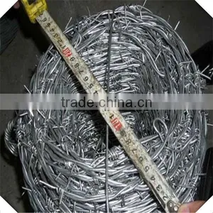 14#*16# Hot-dip Zinc Plating Barbed Wire / Galvanized Barbed Wire for Sale thumbnail-1