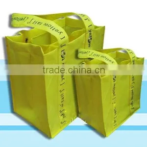 Yellow Non-woven Fabric Pretty Wine Gift Bag thumbnail-1