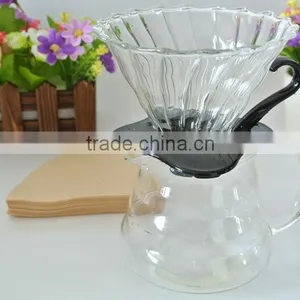 Coffee Server, Standard Glass Coffee Carafe, Coffee Pot With Coffee Filter Paper Set thumbnail-2