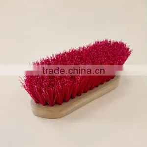 HORSE BRUSH HORSE GROOMING HORSE BRUSH WOODEN PLAIN HORSE BRUSH WITH PP BRISTLES 6-1/2' HORSE BRUSH EQUESTRIAN HORSE GROOMING thumbnail-2