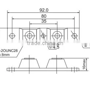 MURP 400A 100V Ultra Fast Soft Recovery Rectifier Diode Module thumbnail-2