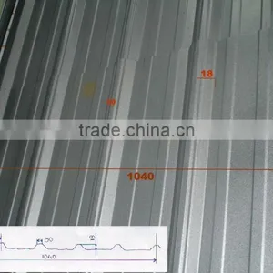 Galvanized Ribbed Metal Fence Sheet thumbnail-1