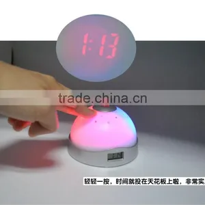 Projection Clock With LED Color-Change Projector thumbnail-2