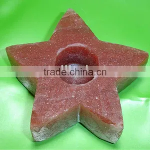 Himalayan Rock Salt Design Candle Holder thumbnail-1