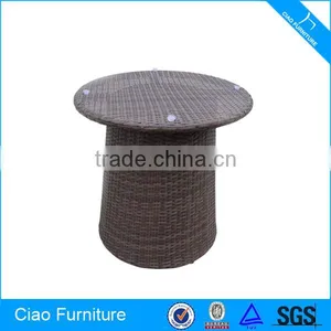 Outdoor Rattan Round Tea Table thumbnail-1