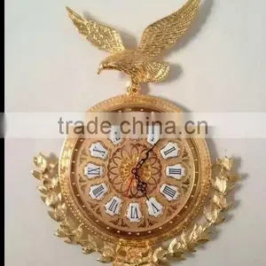 European Italy Style Attrative Home Decoration Clock, Luxury Wall Mounted Brass Clock thumbnail-1
