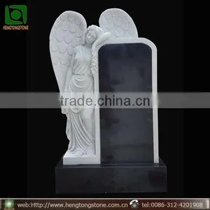 Hand Carved Natural Stone Angel Headstone thumbnail-1
