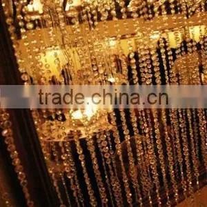 Wedding Mandap Crystal Strings Backdrop thumbnail-2