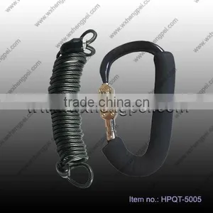 Aluminum Carabiner Hook With Rope&coded Lock/ Bicycle Carabiner Lock With Cable/ Bicycle Combination Lock Set thumbnail-1