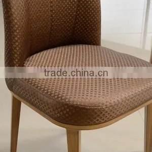 High Quality Woodgrain Stainless Steel Leather Dining Chair LQ-QT200 thumbnail-4