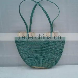 High Quality Best Selling Water Hyacinth Shopping Bag WITH HANDLE From Vietnam thumbnail-1