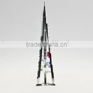 Chromed Plated Dubai Burj Khalifa Stand With Crystals From Swarovski thumbnail-2