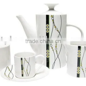 Ceramic Tea Set , Porcelian With Decal thumbnail-1
