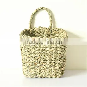 Wholesale Handmade Hanging Seagrass Basket With Handle thumbnail-4