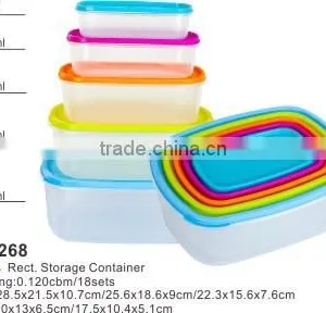 Colorful 10pcs Plastic Handy Storage Box BSCI Audit thumbnail-1