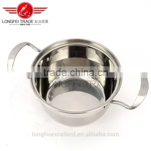 5pcs High Quality Stainless Steel Big Soup Pot Set/camping Cookware thumbnail-6