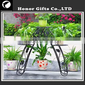 Wrought Iron Tiered Designer Plant Stand thumbnail-2