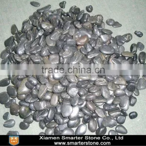 Driveway Polished Black Pebble Stone thumbnail-1