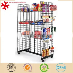 Customized Gridwall Gondola Fixture With Baskets thumbnail-1