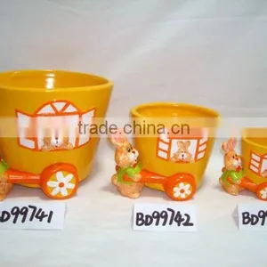 Ceramic Truck Flower Pot thumbnail-1