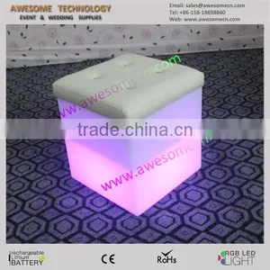 40cm Illuminated Modern LED Plastic Open Cube With Pad (cb470) thumbnail-5