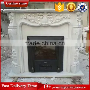 Wholesale Carved China Nature Marble Fireplace thumbnail-1