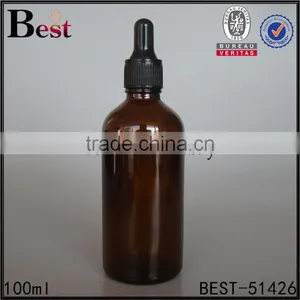 Essential Oil Amber Glass Vial Cosmetic 100ml Amber Glass Vial thumbnail-1
