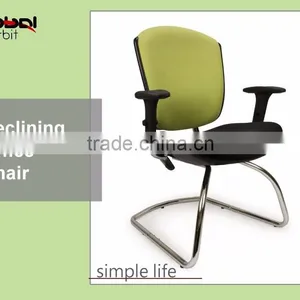 Excellent Quality Fabric Chair Without Wheels, Modern Office Computer Chair thumbnail-1