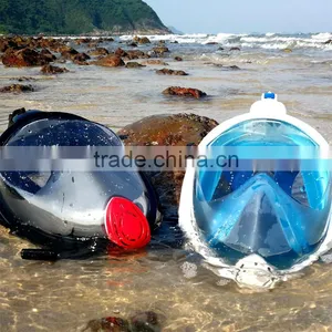 Collapsible With Earplugs Snorkeling Mask Full Dry Diving Mask thumbnail-5