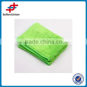Wholesale Soft Walf Checks Microfibre Coral Fleece Towel For Car Cleaning thumbnail-1