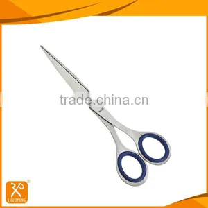 6-1/2'' All Stainless Steel Stationery Scissors With Rubber Handle thumbnail-1