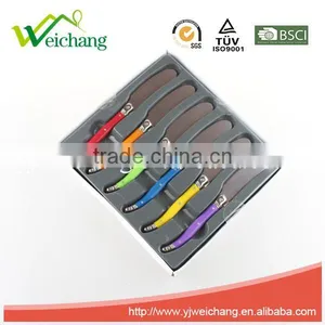 WCJ838 6 Pcs Cutlery Set Different Color Handle Hote Sale Product Cheese Knife thumbnail-1