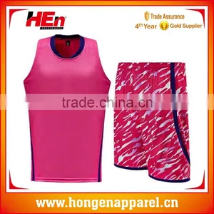 Hongen Apparel Comfortable Basketball Match Play Jersey Basketball Warm-up Uniform thumbnail-1