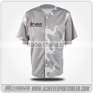 Cheap Wholesale Sublimation Custom Baseball Jerseys Uniform thumbnail-2