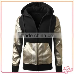 With Hood Winter Fleece Zipper-up Men Knit Hoodie thumbnail-1