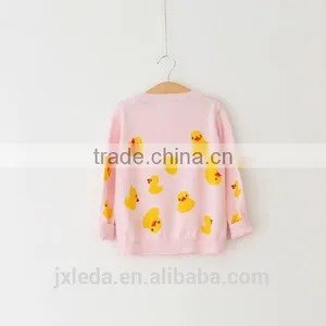 Girls Stylish Design Cartoon Fleece Print Coat in Spring thumbnail-2