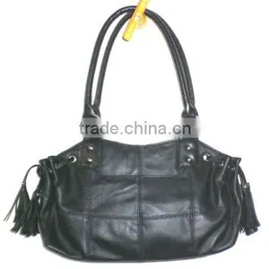 Fashion Leather Patchwork Bag Real Leather Bag in China thumbnail-1