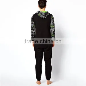 PA0042A Print Sleeve Adult Onesie Jumpsuit Pyjamas thumbnail-2