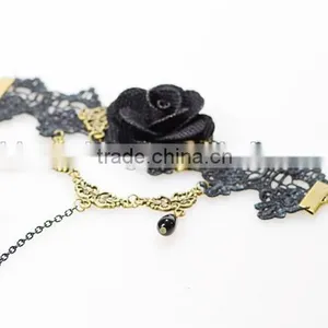 Yiwu Wholesale Rose Lace Bracelet Hot Girls Bracelets Sets With Ring thumbnail-4