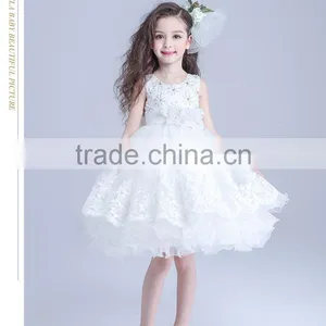 Kids Fashion Show Dresses White Prom Dresses Modern Girls Dress thumbnail-3