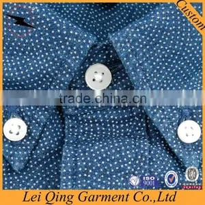Latest 100% Cotton Slim Fit Denim Cowboy Long Sleeve Casual Men Shirts thumbnail-4