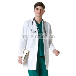 Chinese Factory Customized Lab Coat for Doctors Hospital Workwear White Nurse Uniforms thumbnail-4