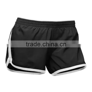 2016 Wholesale OEM Service Women Super Fleece Short Blank Cotton Shorts in Mid Length Clothing Fitness Wear Booty Yoga Short thumbnail-4