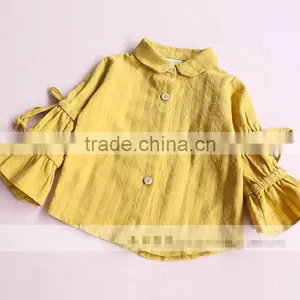 1-5 Years Wholesale 2017 New Autumn Cotton Full Sleeves Kids Girls Blouse thumbnail-4