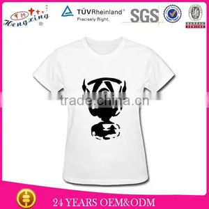 95 Cotton 5 Spandex t Shirts Wholesale Plain White t Shirts Manufacturers China thumbnail-1
