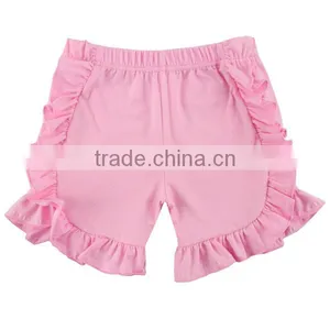 Best-selling Boutique Baby Clothing Infant&toddler Clothes Baby Icing Ruffle Solid Blank Infant Baby Shorts thumbnail-4
